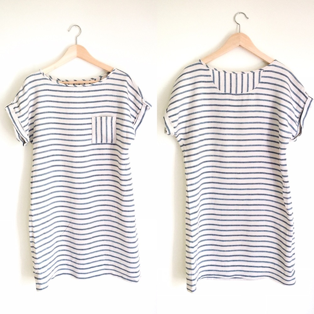 100% linen sack dress - Picture 4 of 16